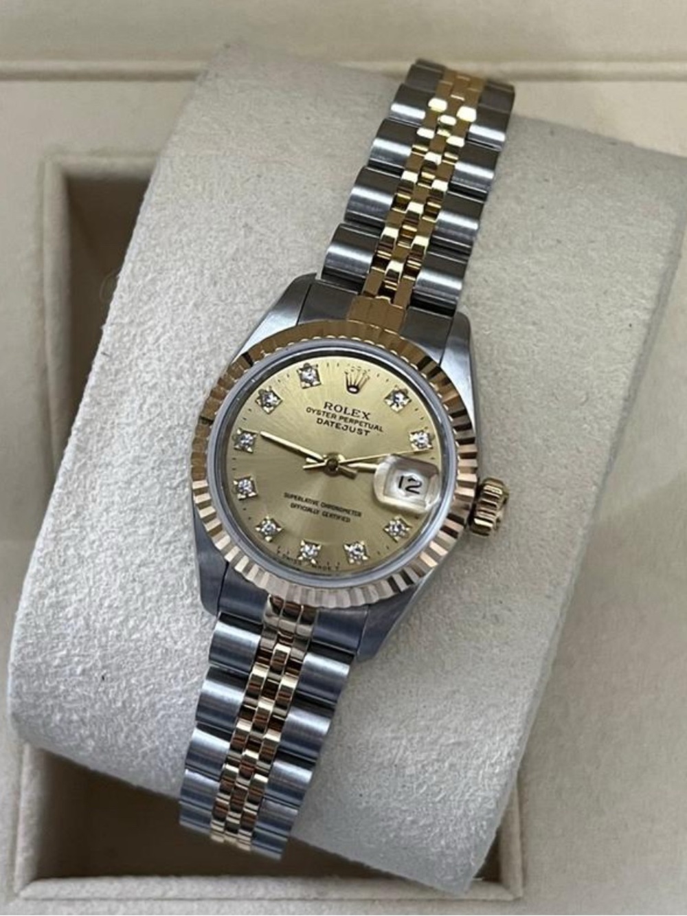 Two-Tone Gold and Silver Steel Watch